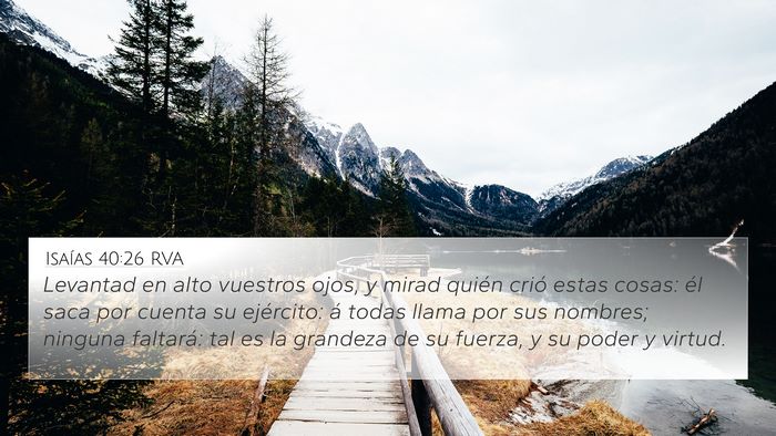 Isaías 40:26 RVA Bible Verse Image
