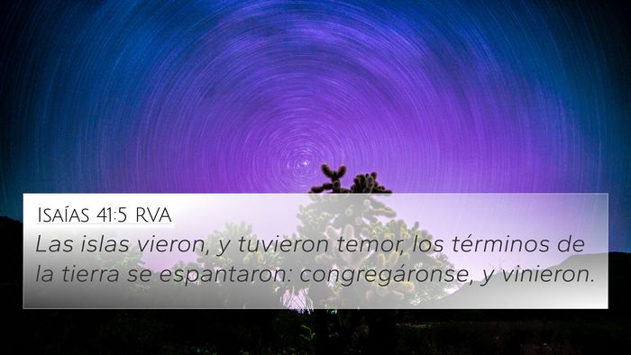 Isaías 41:5 RVA Bible Verse Image