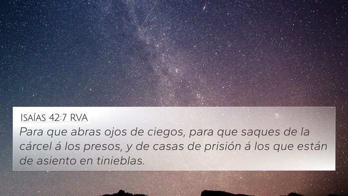 Isaías 42:7 RVA Bible Verse Image
