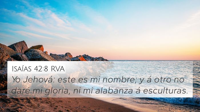 Isaías 42:8 RVA Bible Verse Image