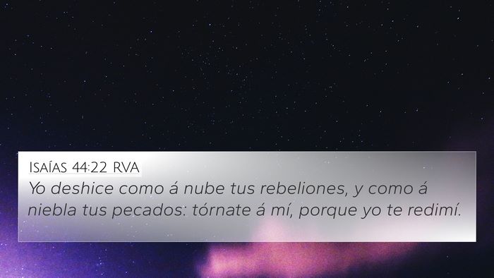 Isaías 44:22 RVA Bible Verse Image