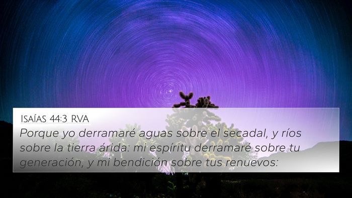 Isaías 44:3 RVA Bible Verse Image