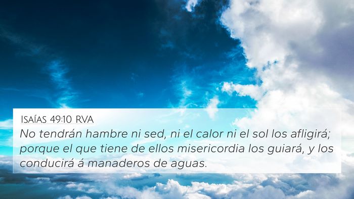 Isaías 49:10 RVA Bible Verse Image
