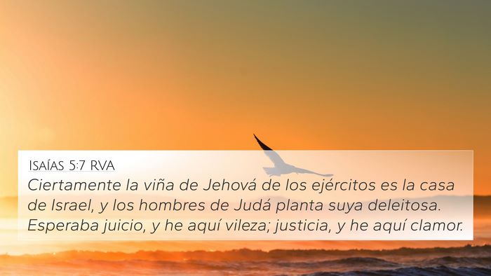 Isaías 5:7 RVA Bible Verse Image