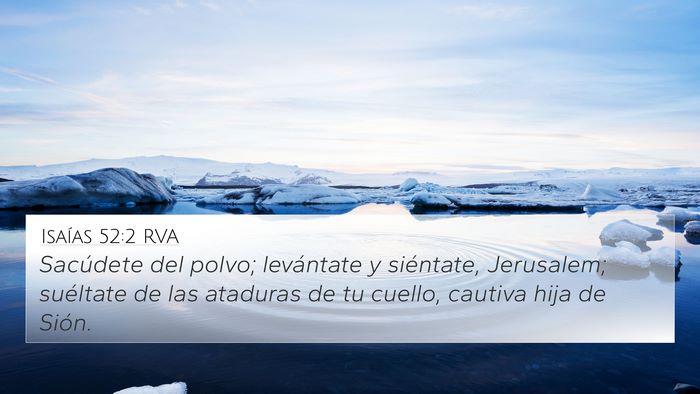 Isaías 52:2 RVA Bible Verse Image