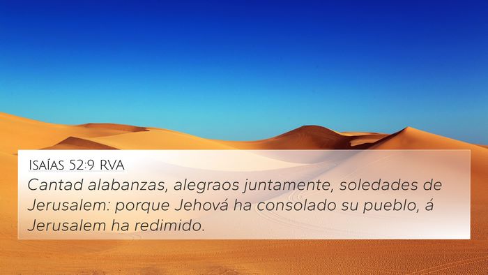 Isaías 52:9 RVA Bible Verse Image