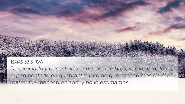 Isaías 53:3 RVA Bible Verse Image