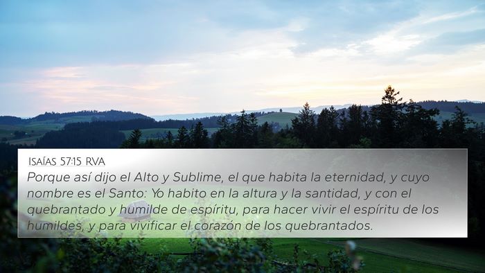 Isaías 57:15 RVA Bible Verse Image