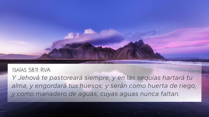 Isaías 58:11 RVA Bible Verse Image