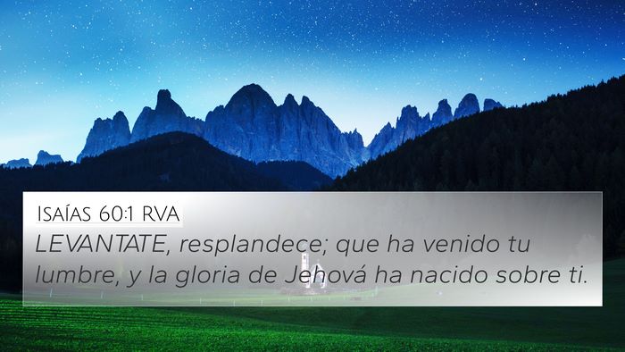 Isaías 60:1 RVA Bible Verse Image