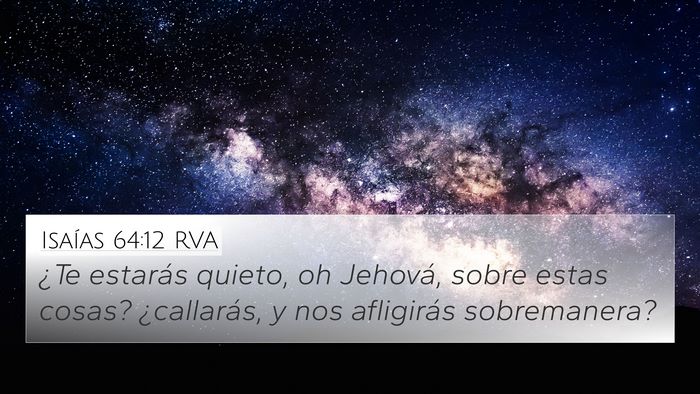 Isaías 64:12 RVA Bible Verse Image