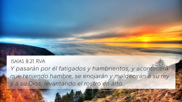 Isaías 8:21 RVA Bible Verse Image