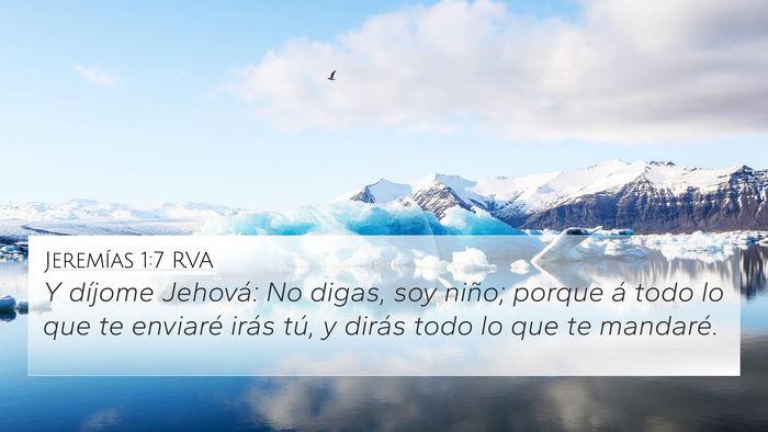 Jeremías 1:7 RVA Bible Verse Image
