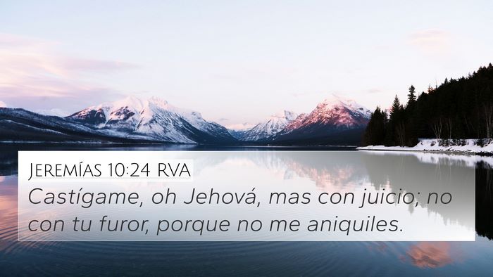 Jeremías 10:24 RVA Bible Verse Image