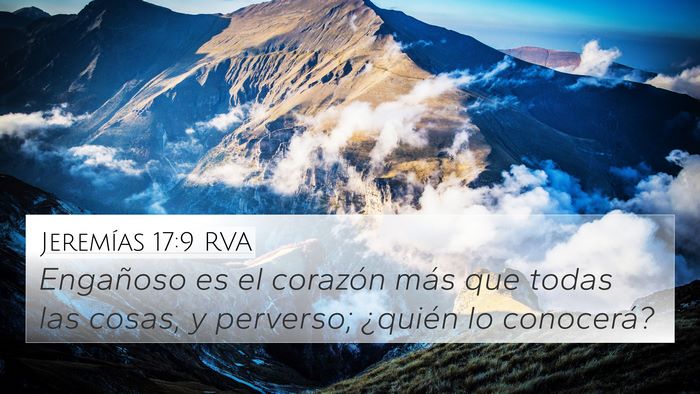 Jeremías 17:9 RVA Bible Verse Image