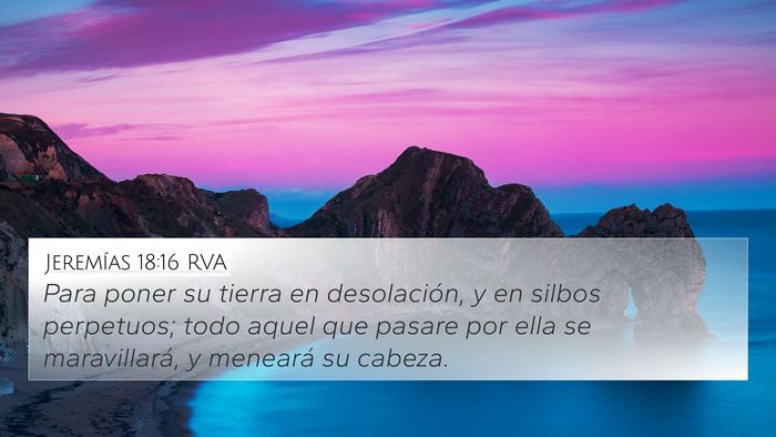 Jeremías 18:16 RVA Bible Verse Image