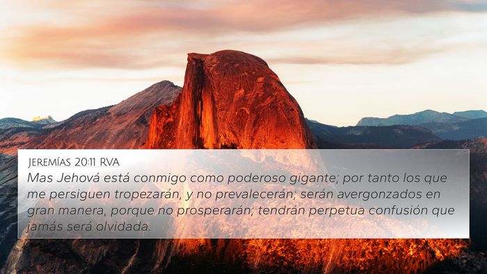 Jeremías 20:11 RVA Bible Verse Image