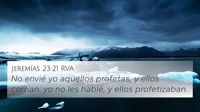 Jeremías 23:21 RVA Bible Verse Image