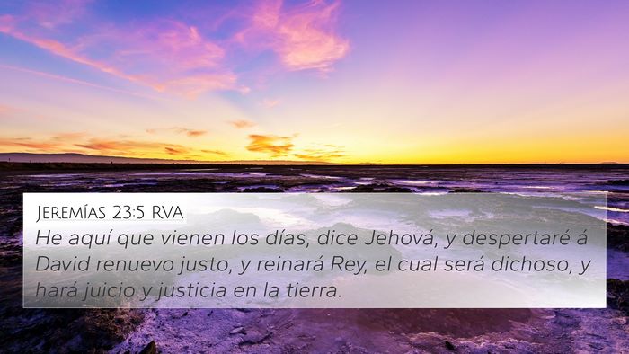 Jeremías 23:5 RVA Bible Verse Image