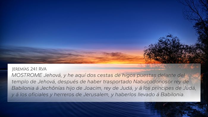 Jeremías 24:1 RVA Bible Verse Image