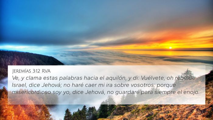 Jeremías 3:12 RVA Bible Verse Image