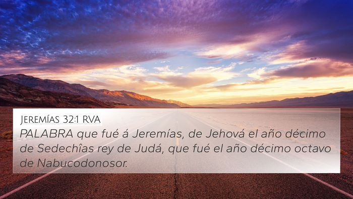 Jeremías 32:1 RVA Bible Verse Image