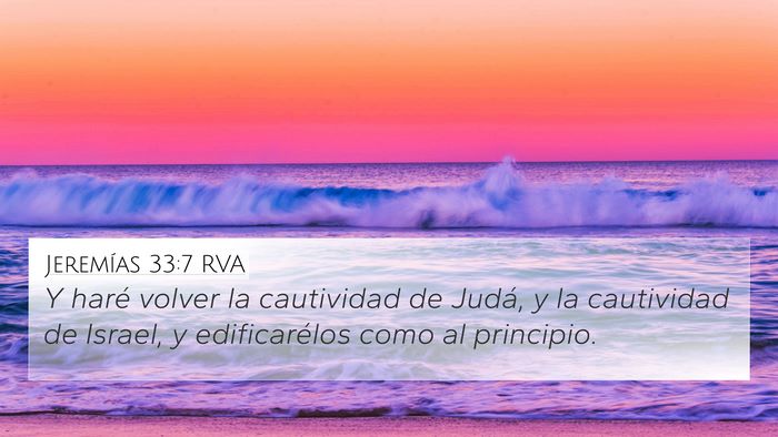 Jeremías 33:7 RVA Bible Verse Image