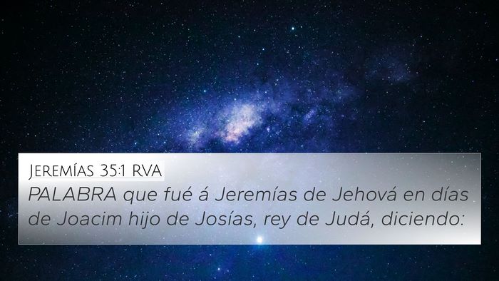 Jeremías 35:1 RVA Bible Verse Image