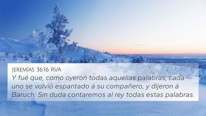 Jeremías 36:16 RVA Bible Verse Image