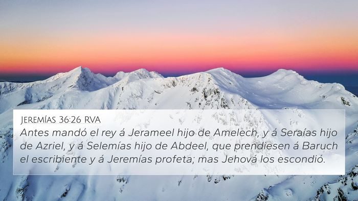 Jeremías 36:26 RVA Bible Verse Image