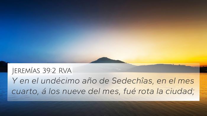 Jeremías 39:2 RVA Bible Verse Image