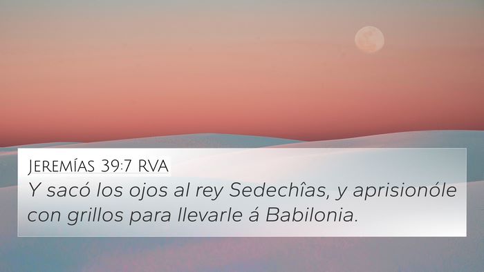 Jeremías 39:7 RVA Bible Verse Image