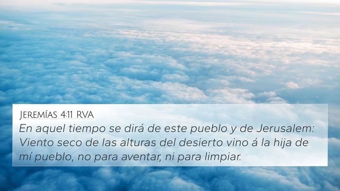 Jeremías 4:11 RVA Bible Verse Image