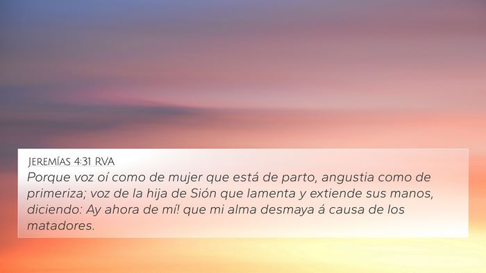 Jeremías 4:31 RVA Bible Verse Image