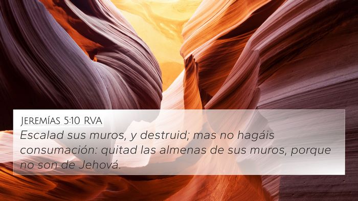 Jeremías 5:10 RVA Bible Verse Image