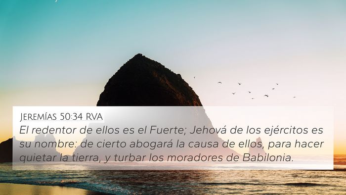 Jeremías 50:34 RVA Bible Verse Image