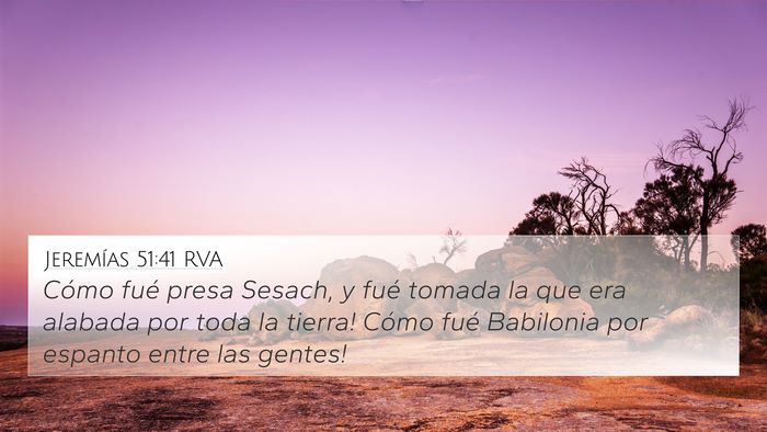 Jeremías 51:41 RVA Bible Verse Image