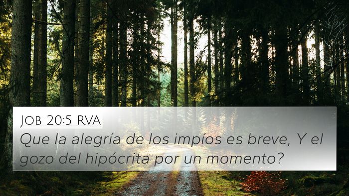 Job 20:5 RVA Bible Verse Image