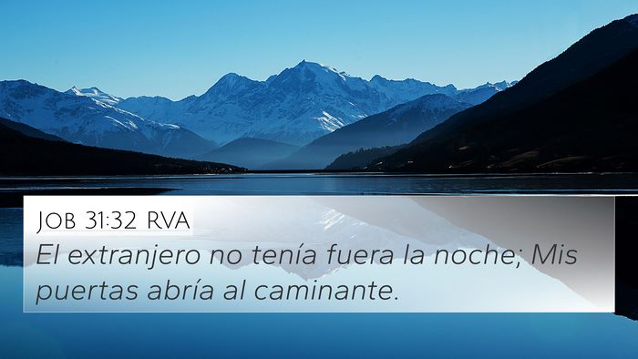 Job 31:32 RVA Bible Verse Image