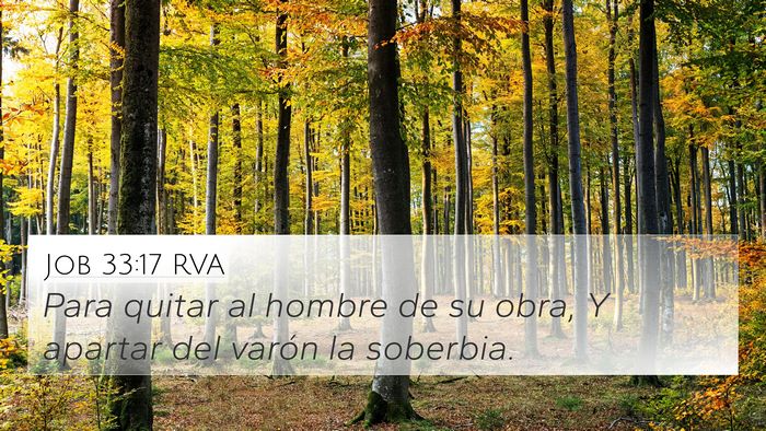 Job 33:17 RVA 4K Wallpaper - Para quitar al hombre de su obra, Y apartar del - 4K Wallpaper Bible Verse