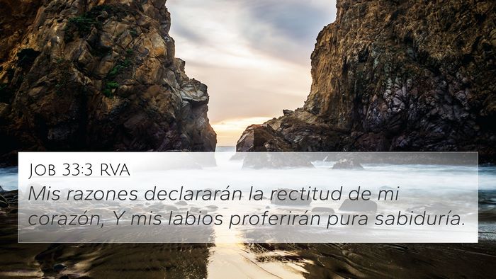 Job 33:3 RVA Bible Verse Image
