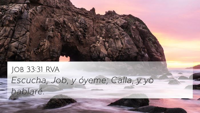 Job 33:31 RVA Bible Verse Image