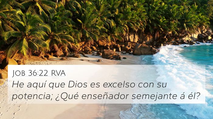 Job 36:22 RVA Bible Verse Image