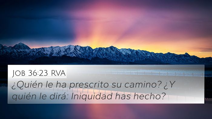 Job 36:23 RVA Bible Verse Image