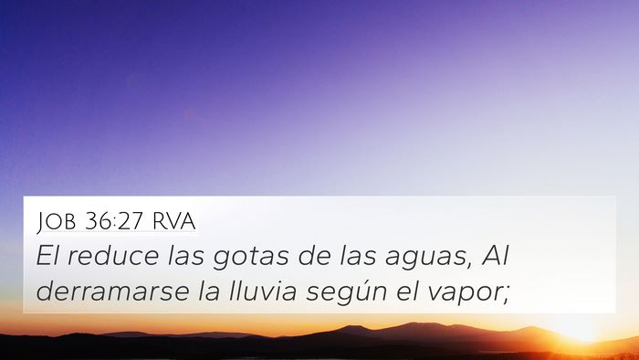 Job 36:27 RVA Bible Verse Image