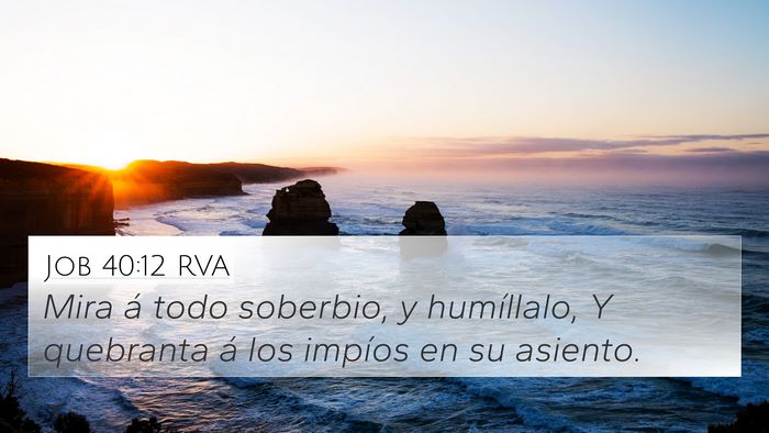 Job 40:12 RVA Bible Verse Image