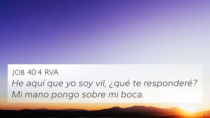 Job 40:4 RVA Bible Verse Image