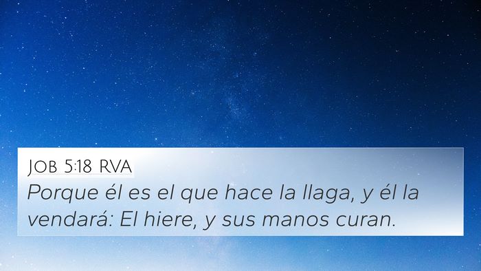 Job 5:18 RVA Bible Verse Image