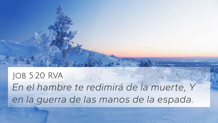 Job 5:20 RVA Bible Verse Image