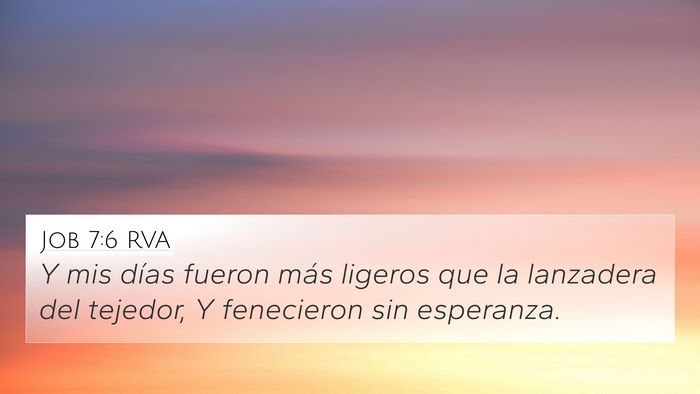 Job 7:6 RVA Bible Verse Image